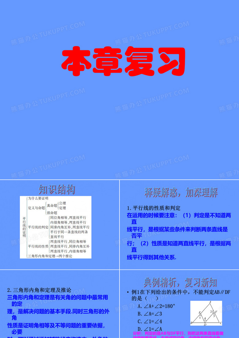 【状元成才路】2015年秋八年级数学上册(北师大版)课件7.本章复习教学课件