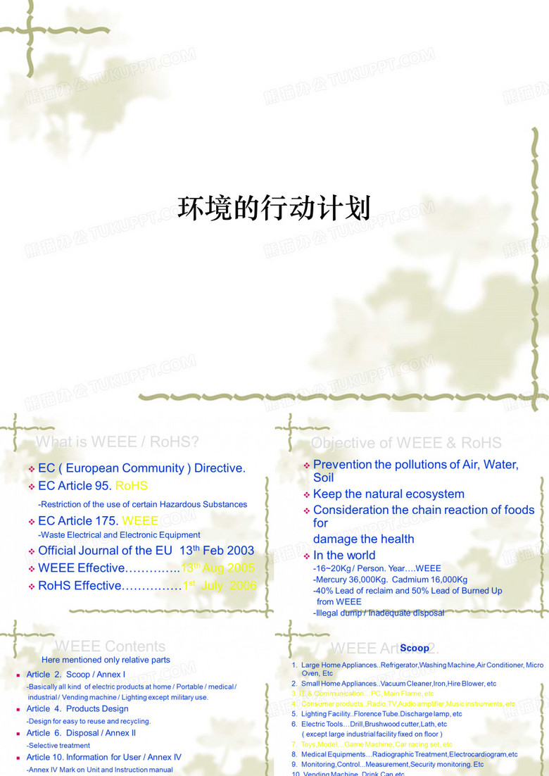 环境的行动计划