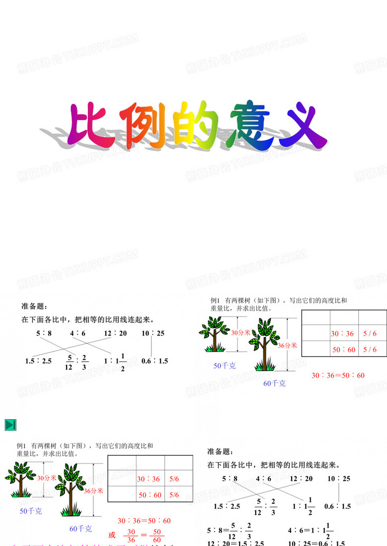 比例的认识
