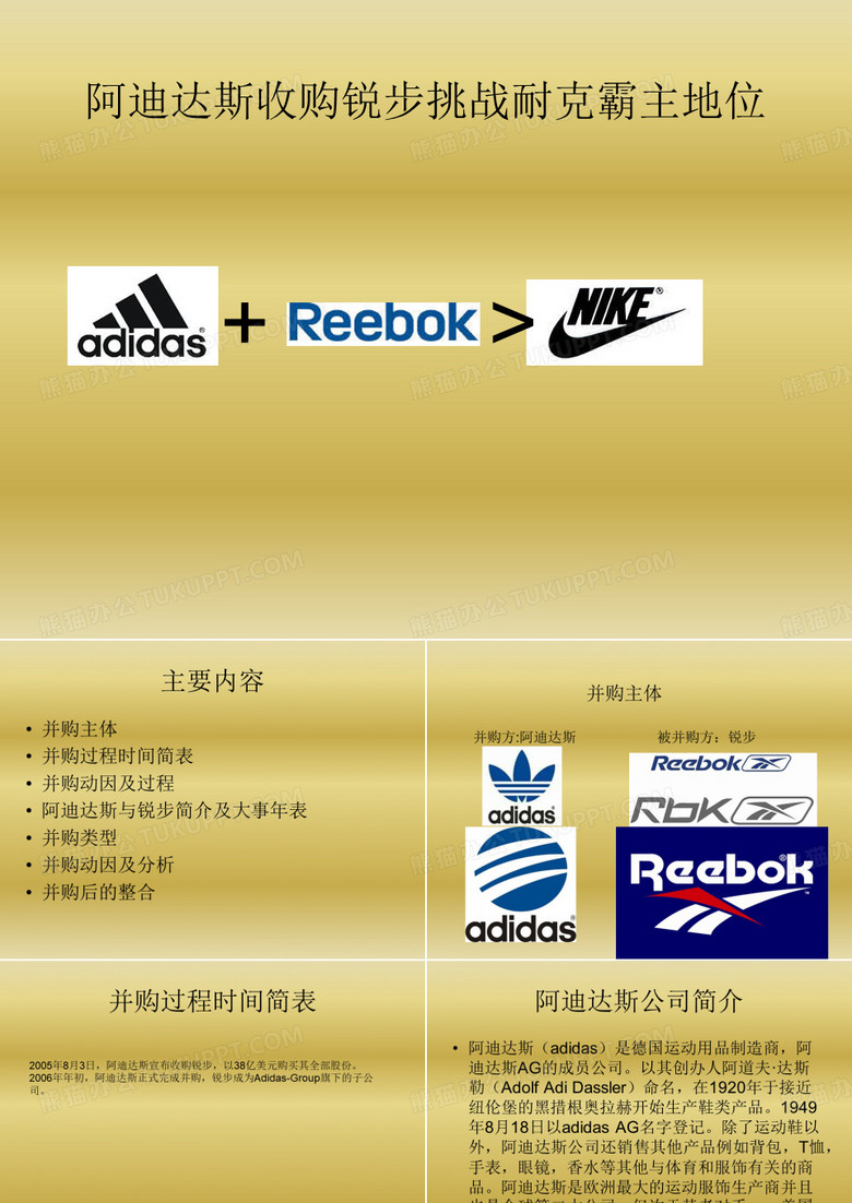 阿迪达斯收购锐步