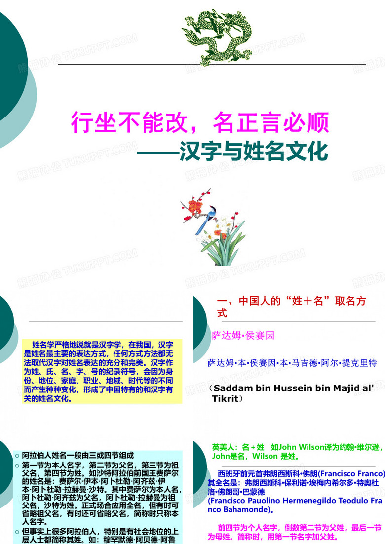 汉字与姓名文化
