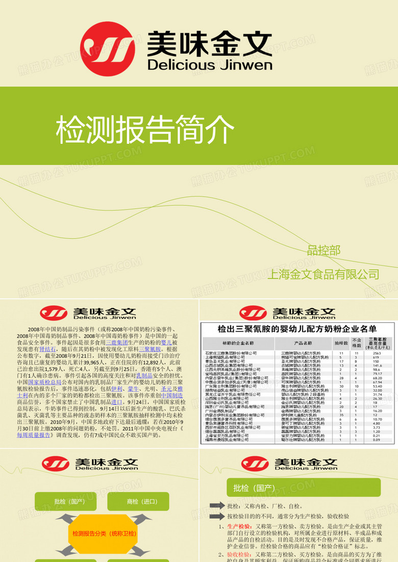 检测报告简介