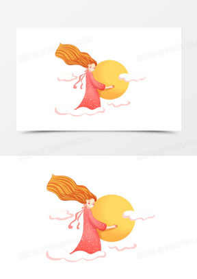 月亮睡觉图片素材