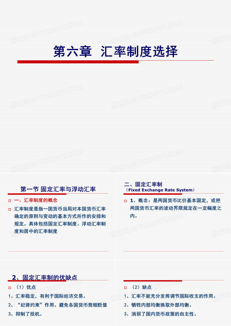 外汇汇率与汇率制度