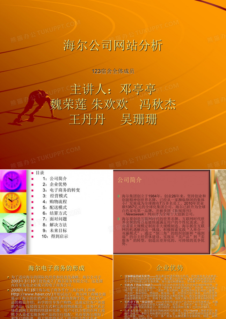 海尔公司网站分析