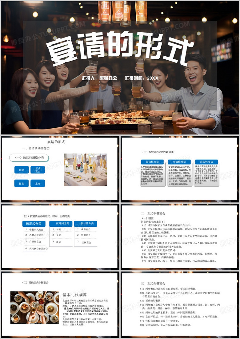 宴请的形式模板ppt
