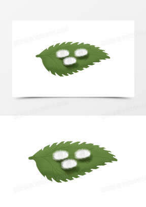 清明节之手绘吐丝结茧的蚕