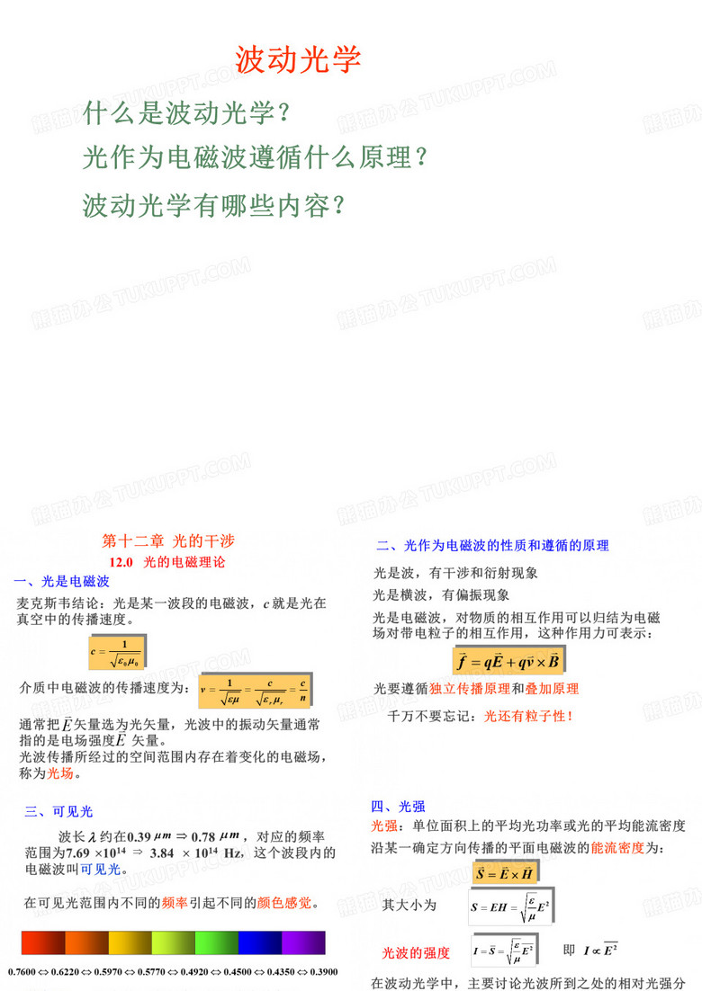 光的干涉
