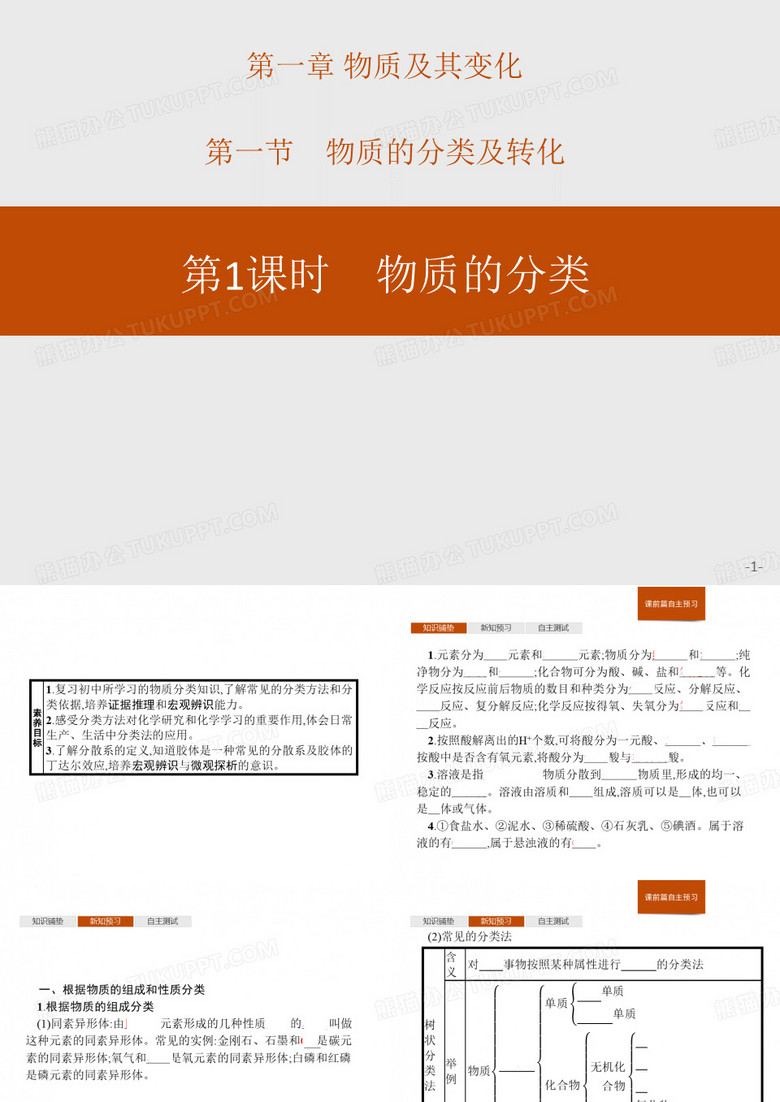 《物质的分类》物质的分类及转化