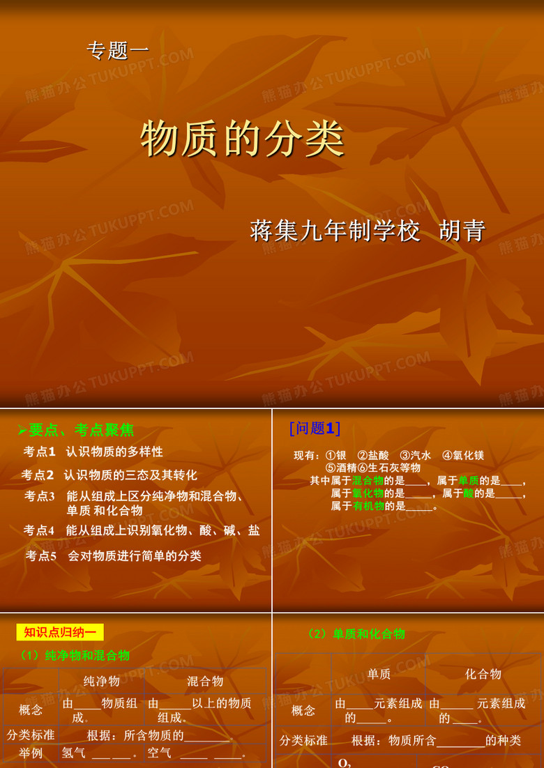 物质的分类