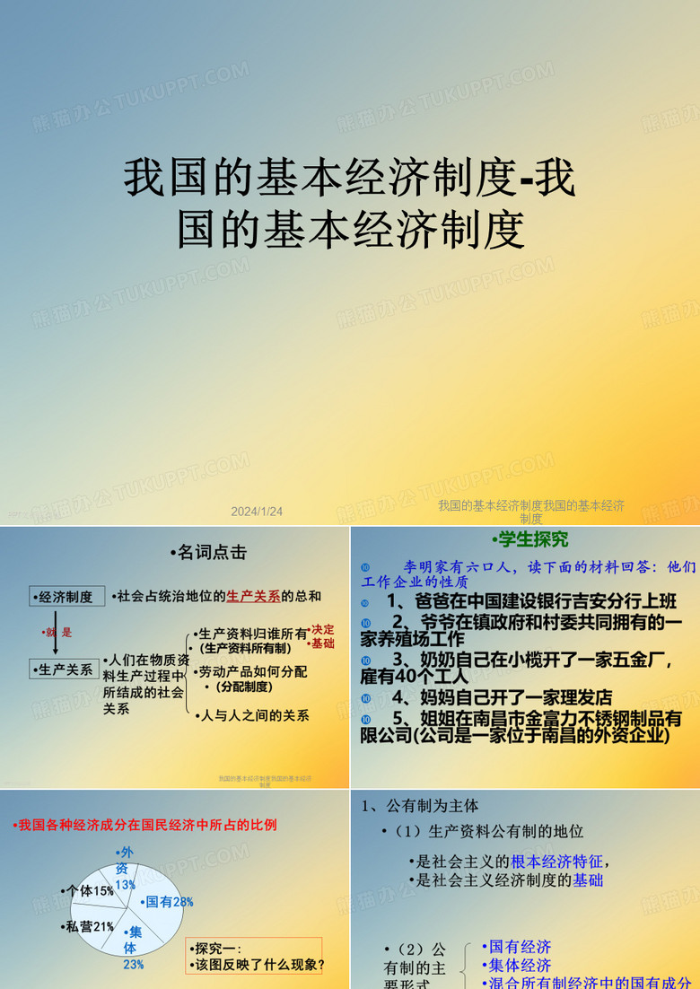 我国的基本经济制度我国的基本经济制度