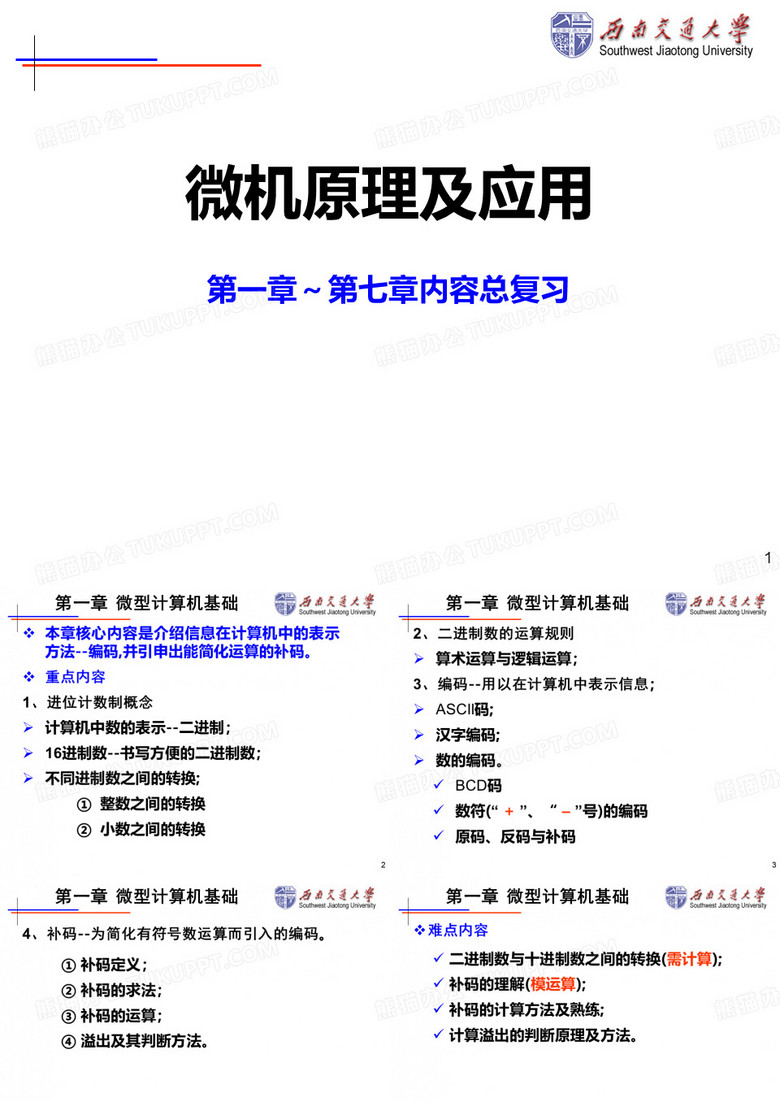 微机原理及应用