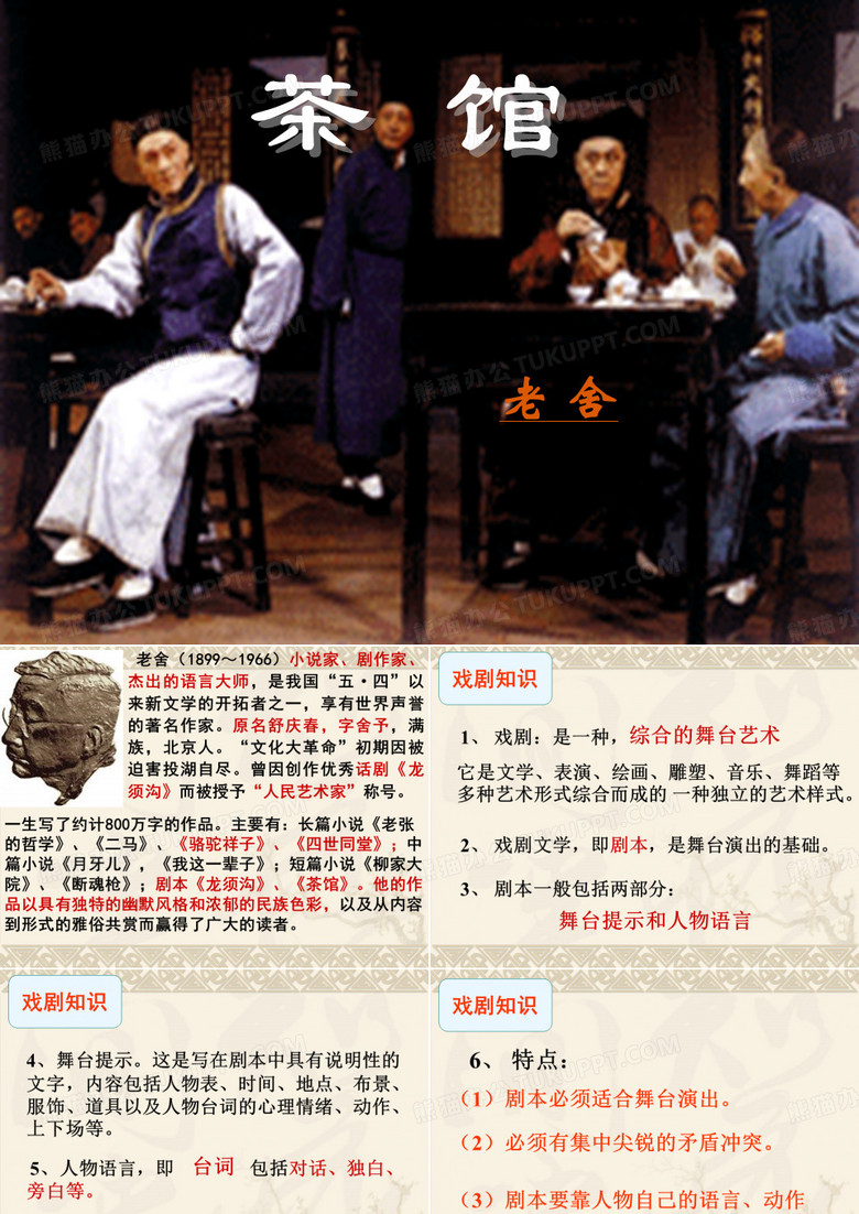 老舍《茶馆》课件