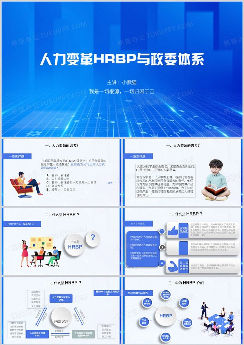 人力变革HRBP与政委体系PPT模板