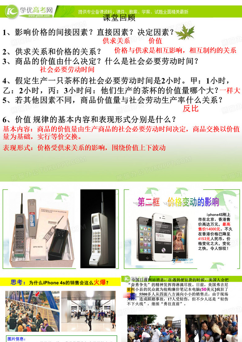 价格变动的影响