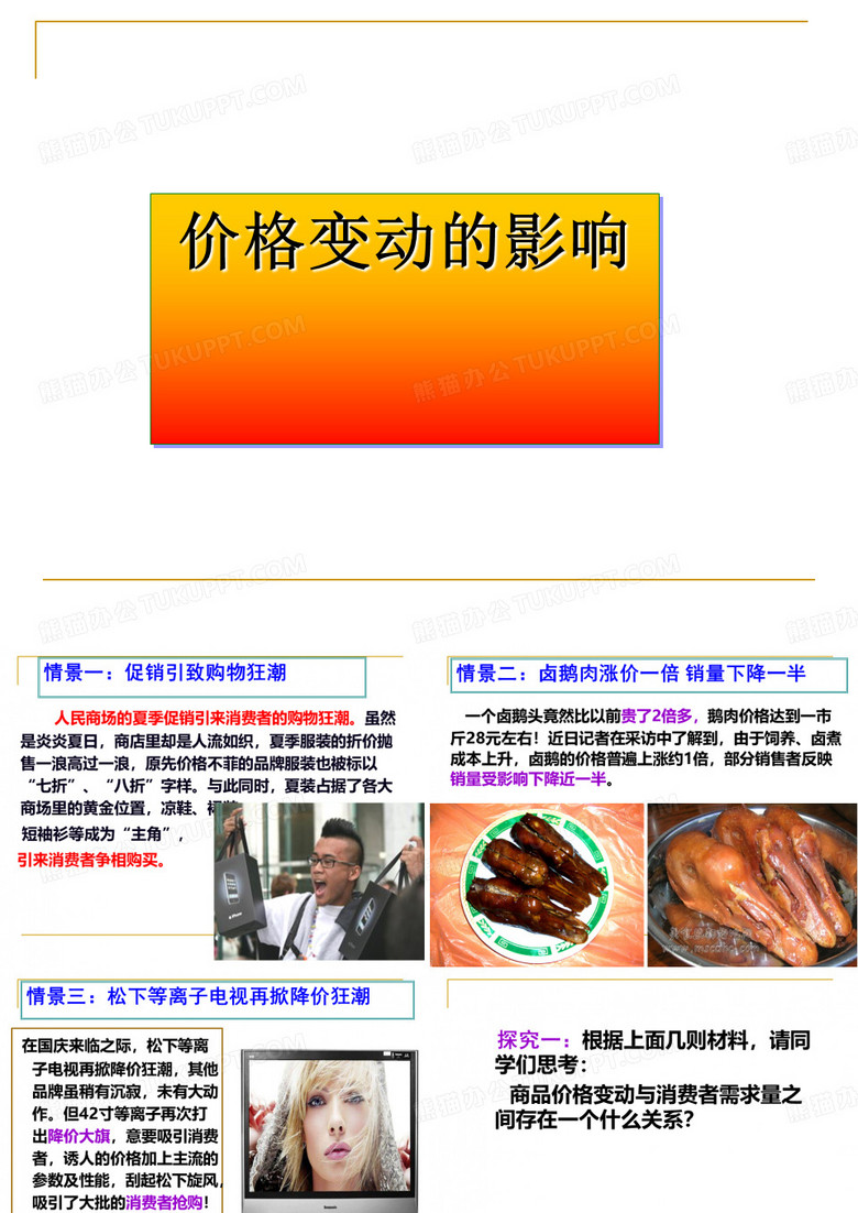 价格变动的影响