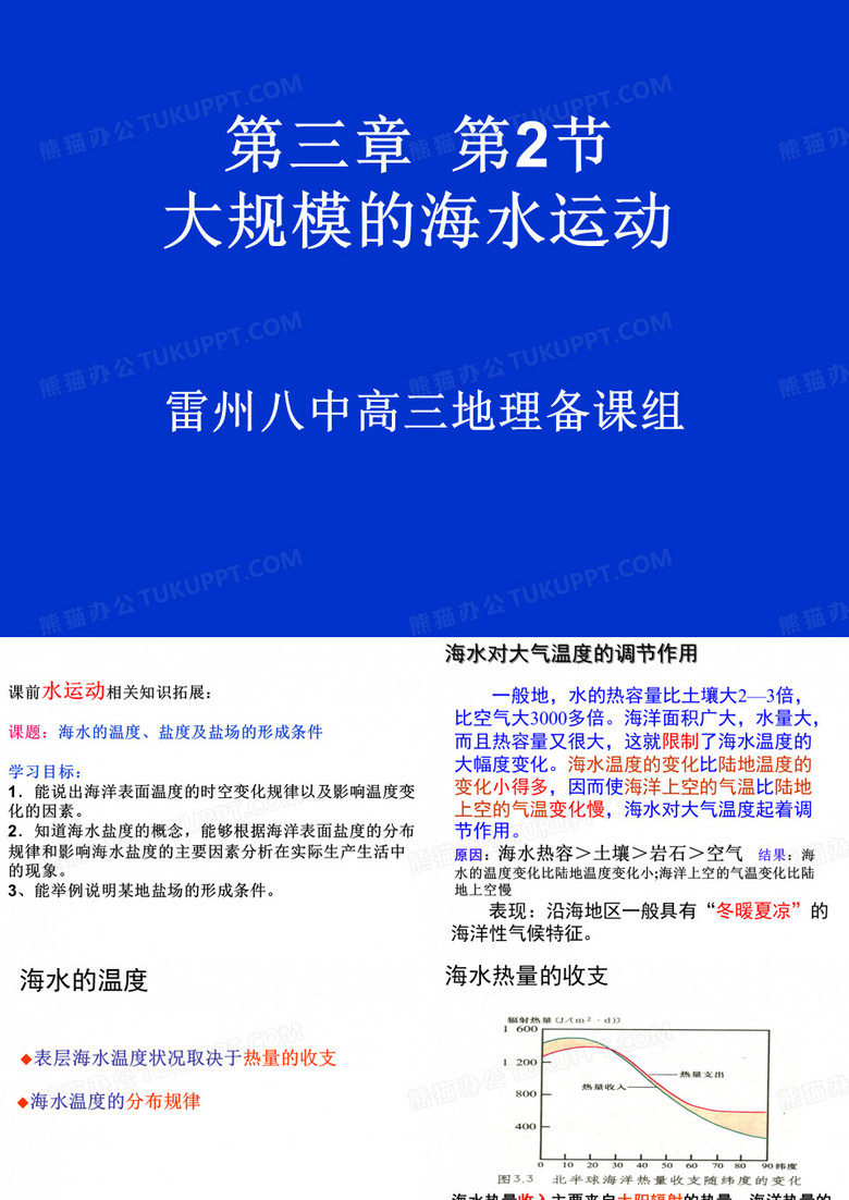 大规模的海水运动