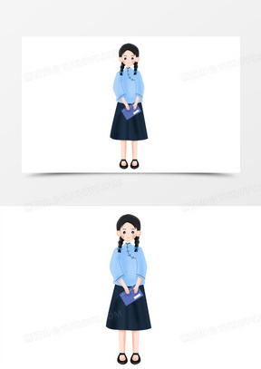 青年节之手绘民国时期学生