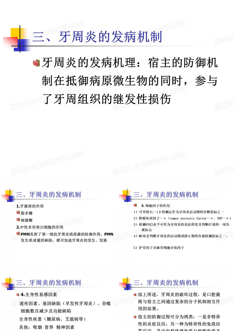 牙周炎的发病机制.