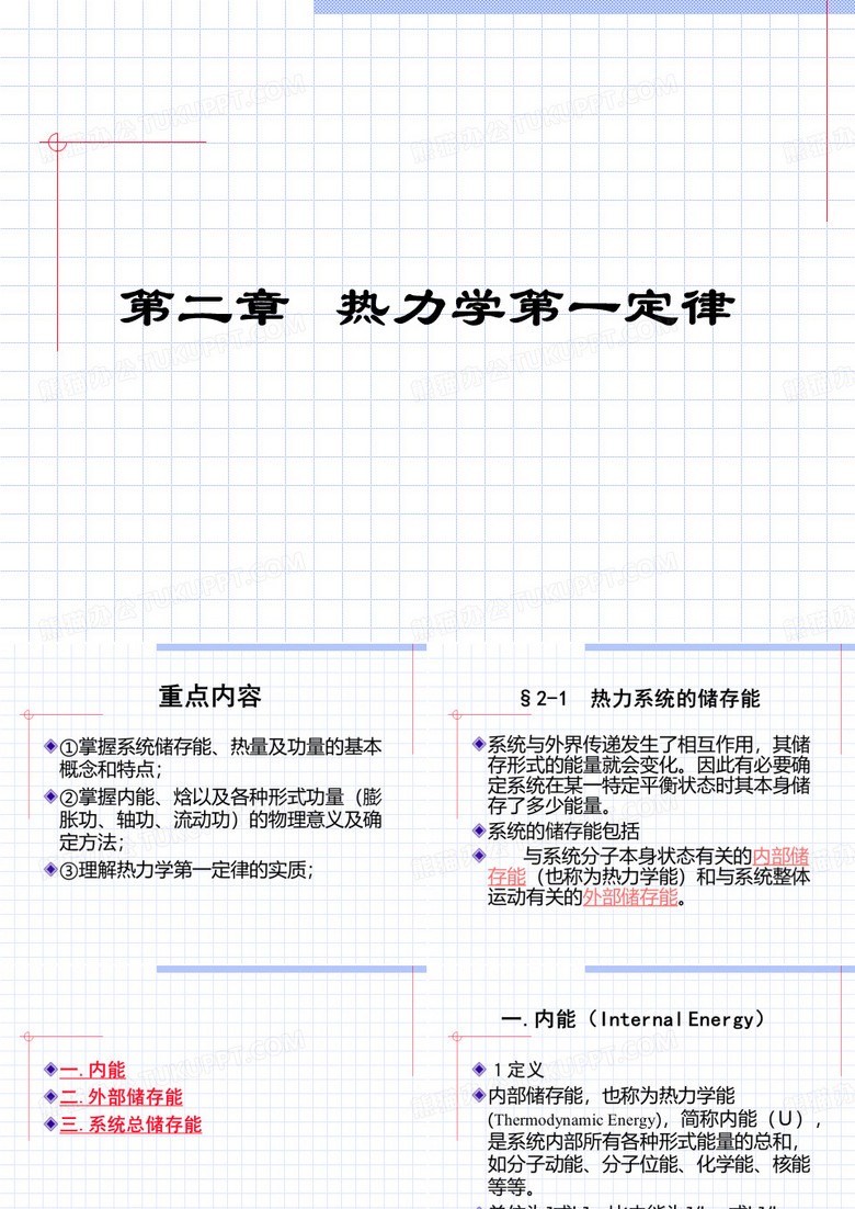 工程热力学 二热力学第一定律