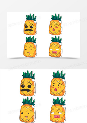 菠萝酸甜苦辣表情包