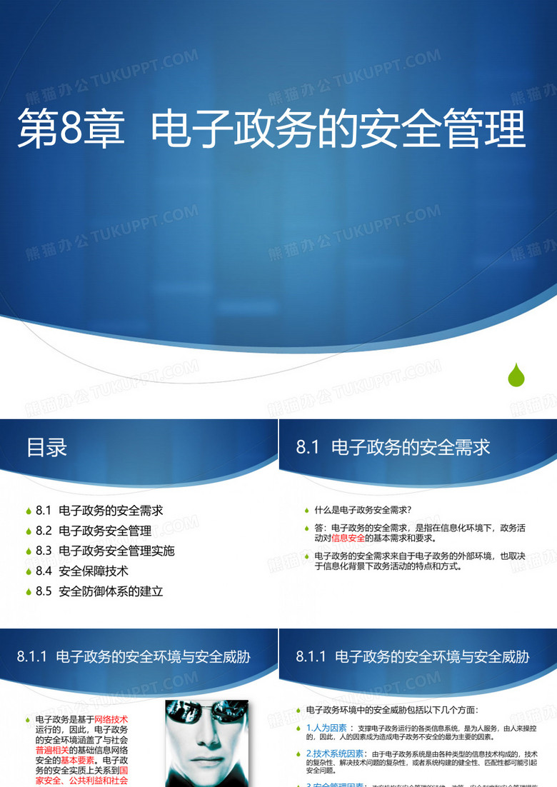 电子政务 第八章 电子政务的安全管理