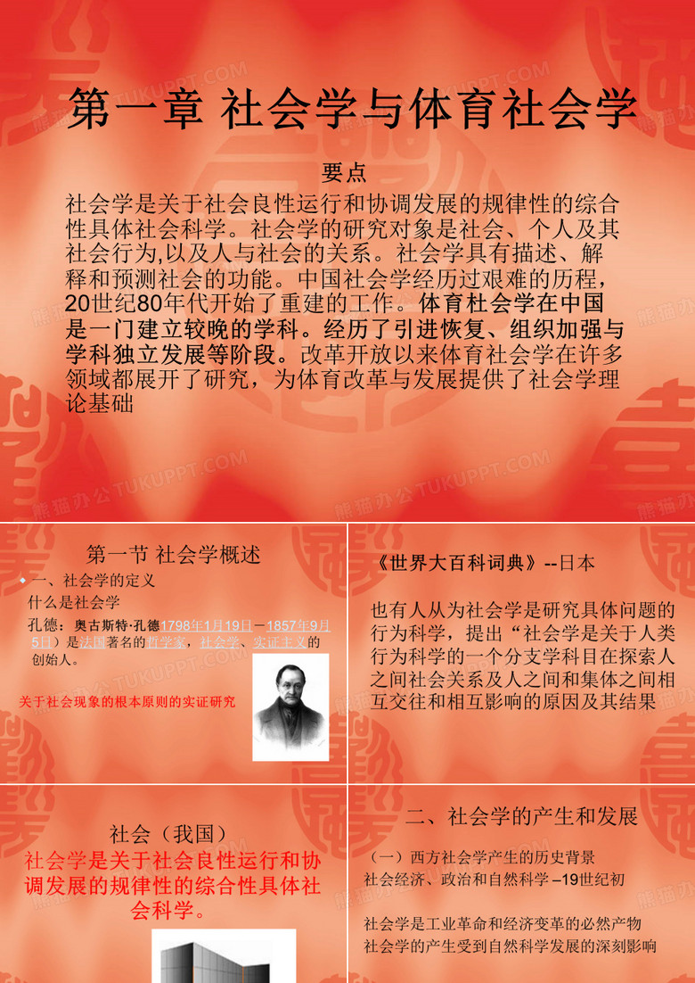 第一章 社会学与体育社会学
