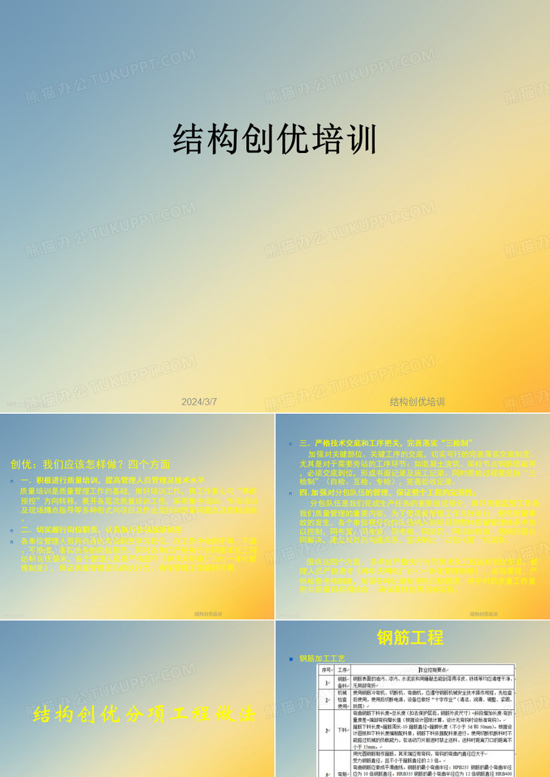 结构创优培训