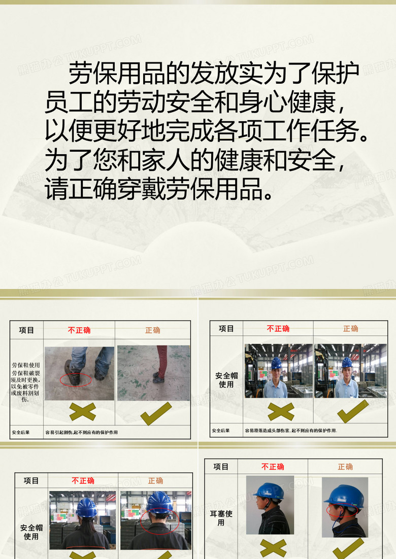 劳保用品佩戴