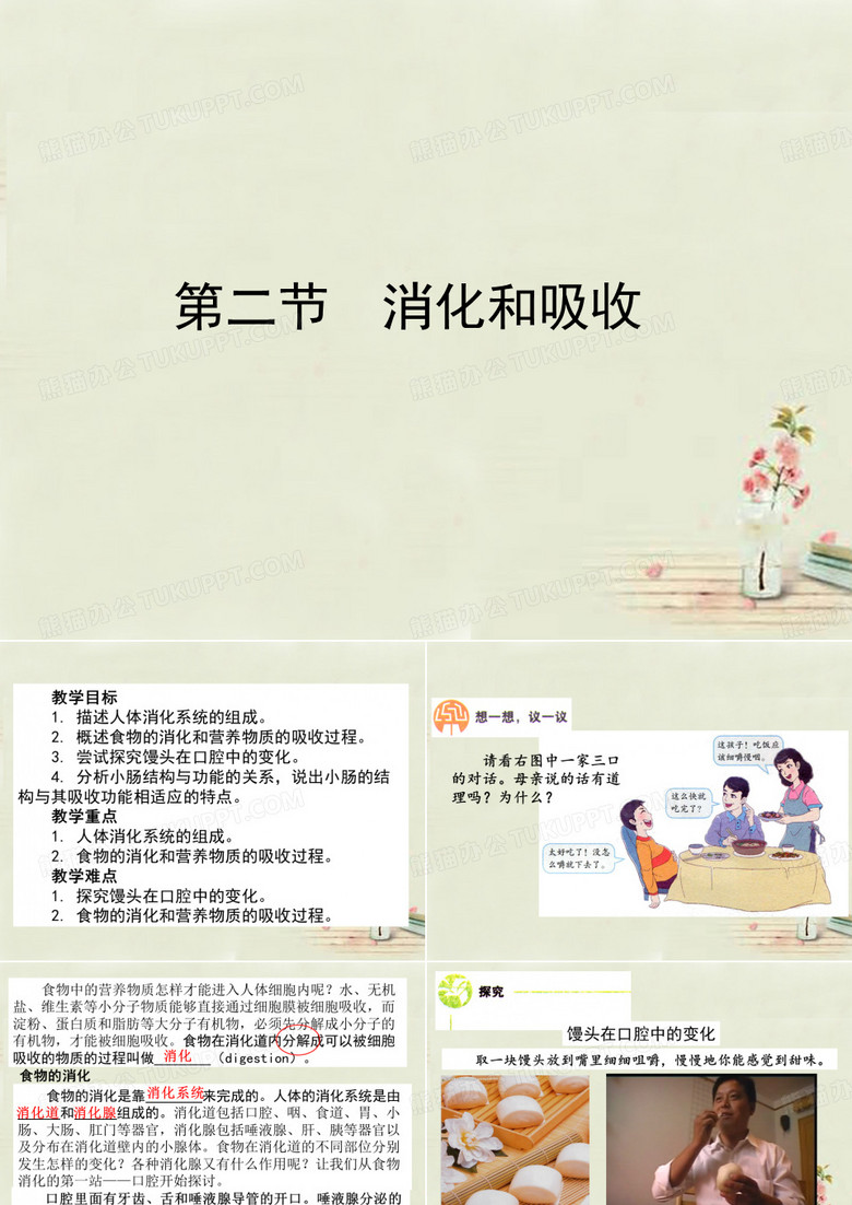消化和吸收