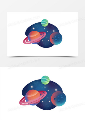 梦幻银河宇宙星空元素