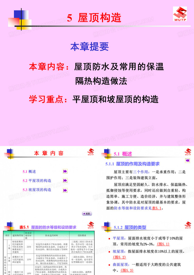 建筑构造----屋顶构造