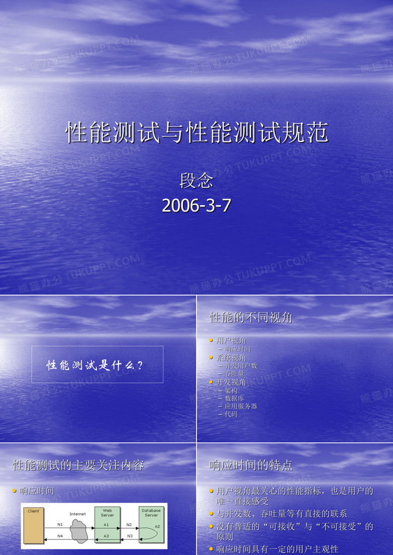 性能测试与性能测试规范