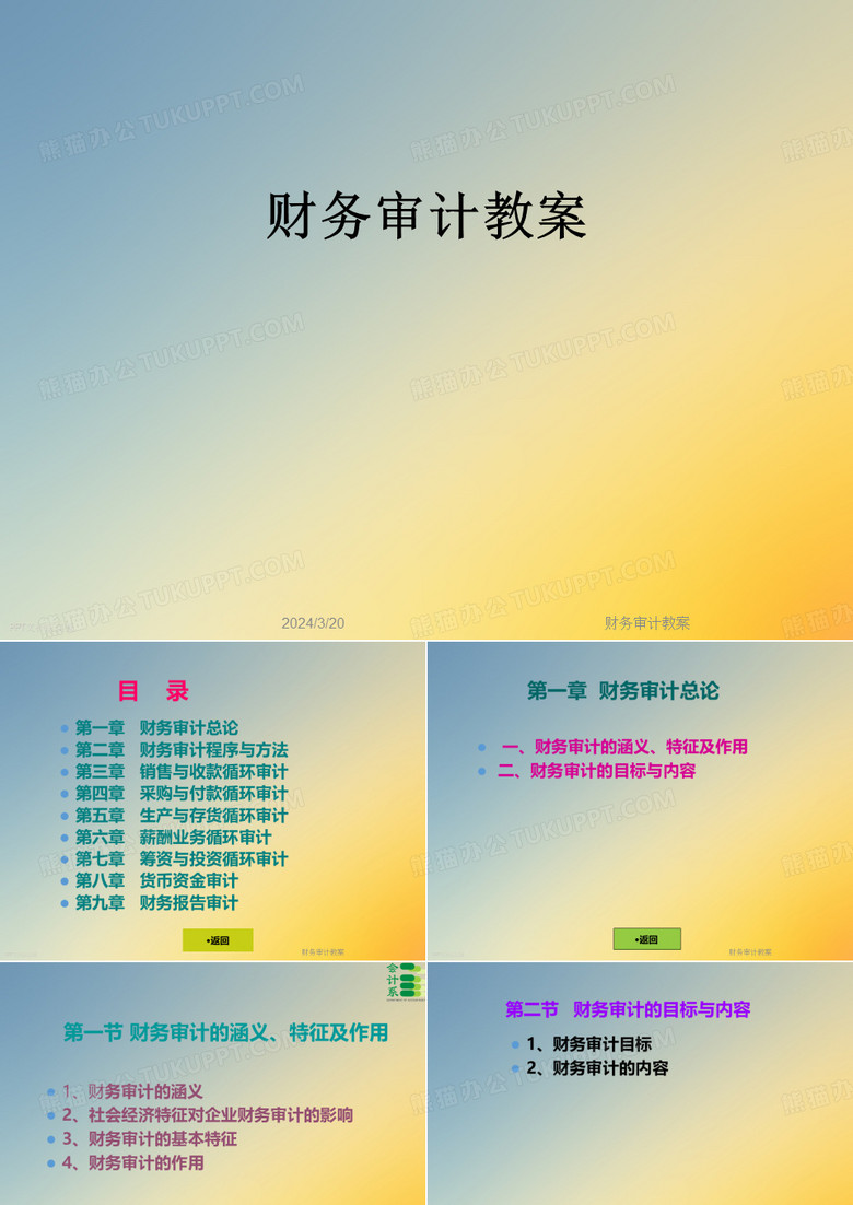 财务审计教案