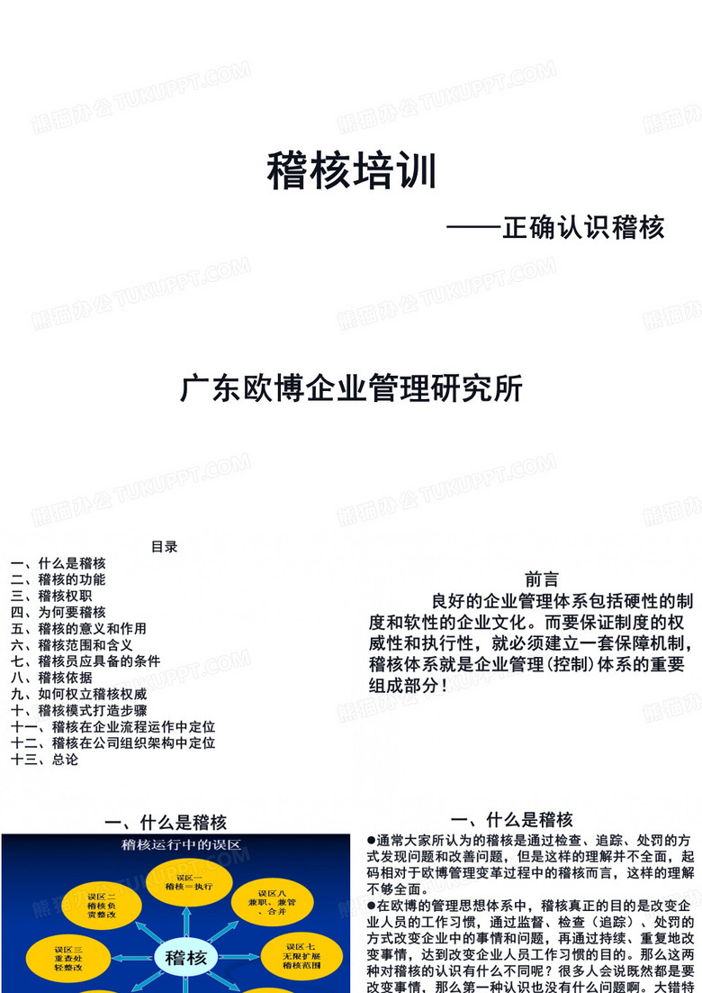 稽核培训-正确认识稽核