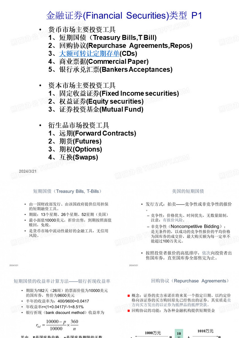 投资学2.金融证券