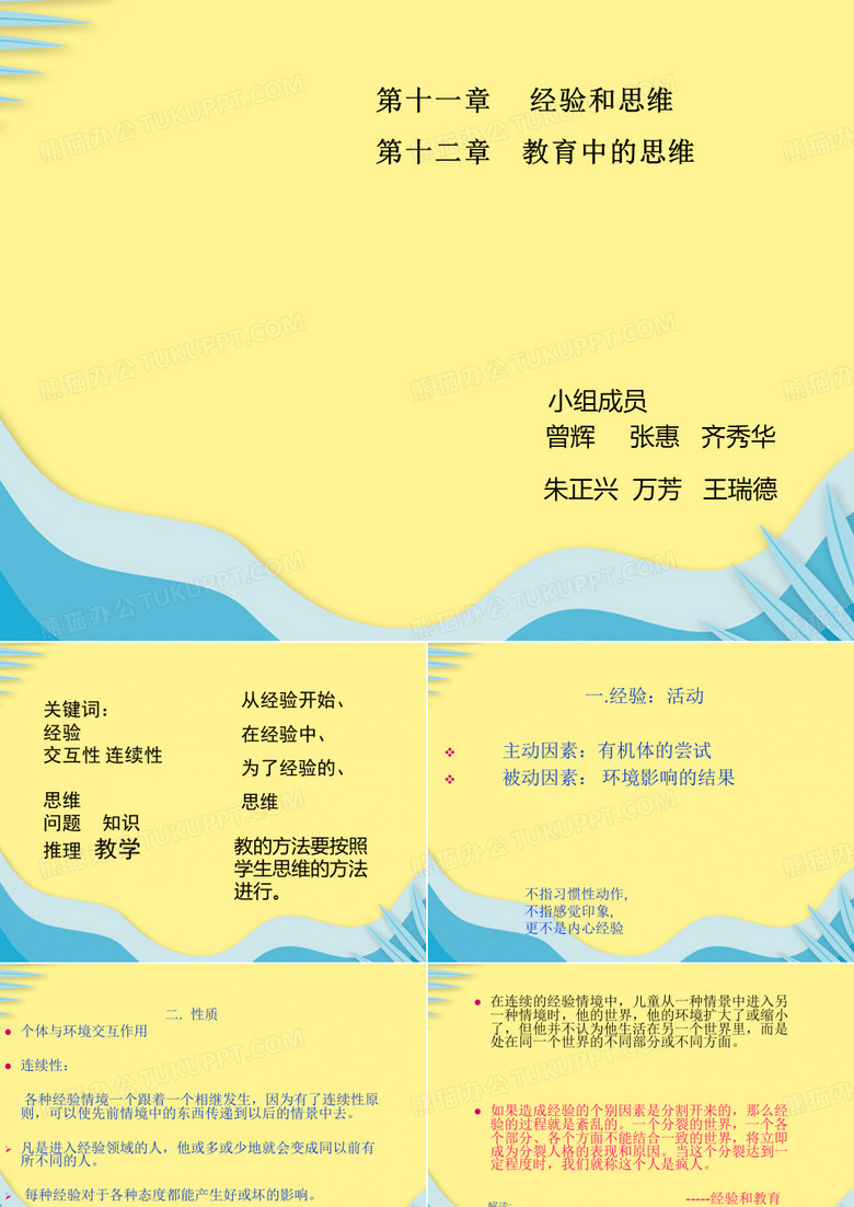 【推选】小组成员PPT资料
