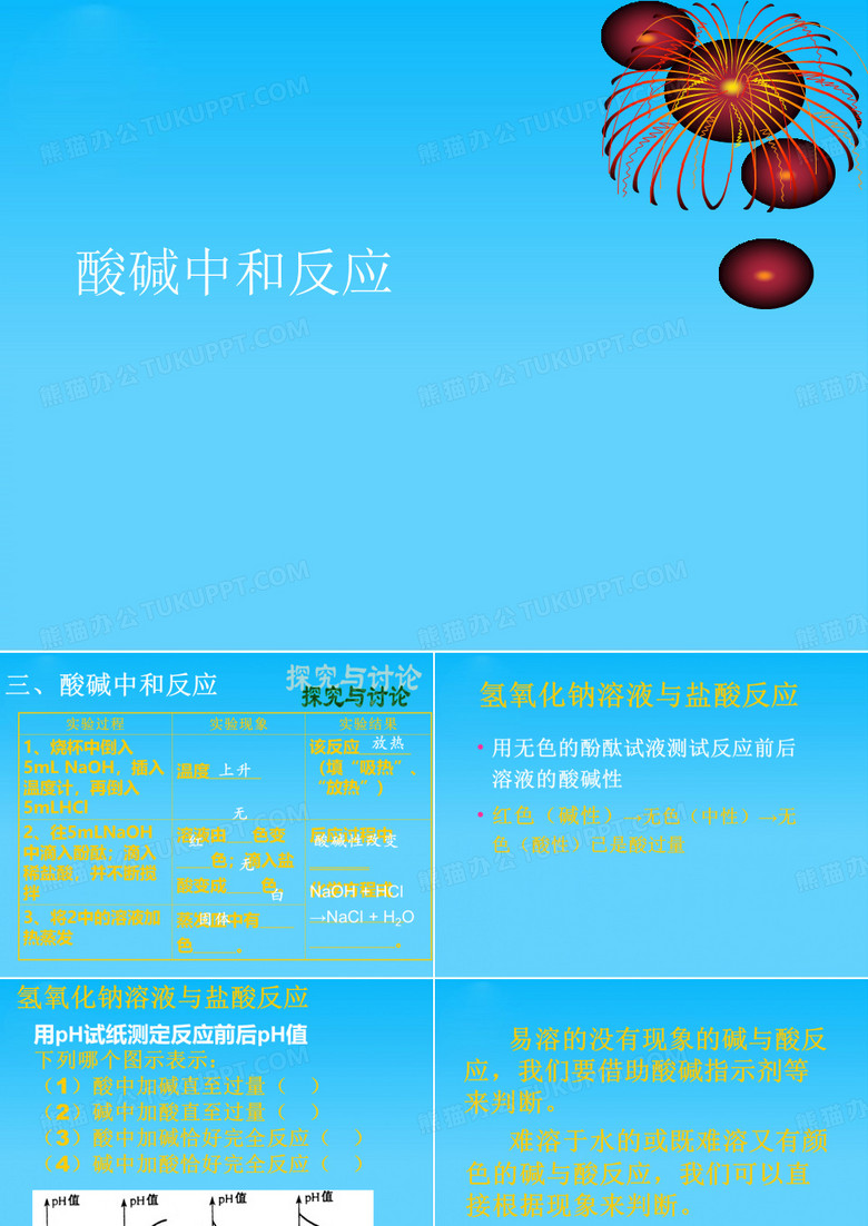 酸碱中和反应