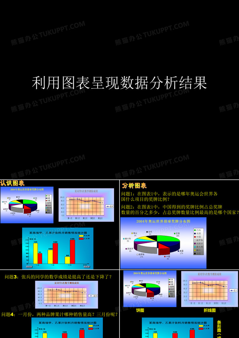 利用图表呈现数据分析结果