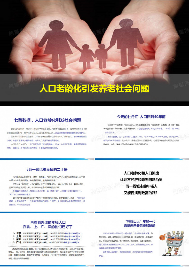 保险产说会素材之人口老龄化引发养老社会问题