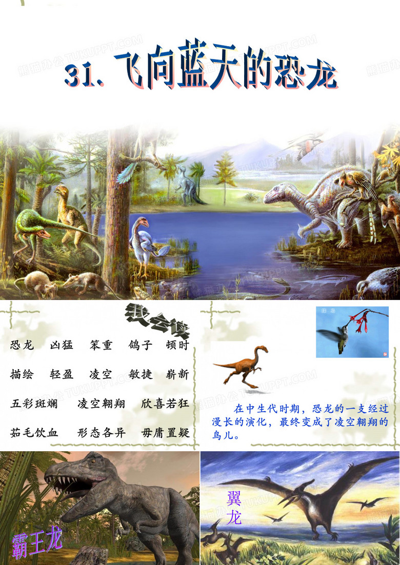 飞向蓝天的恐龙