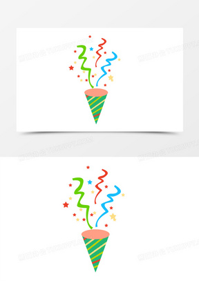 礼花礼炮庆祝元素