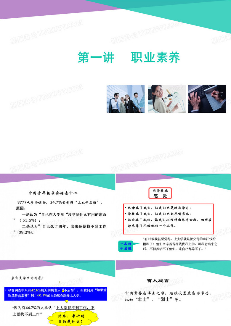 职业素养提升1：大学生职业素养