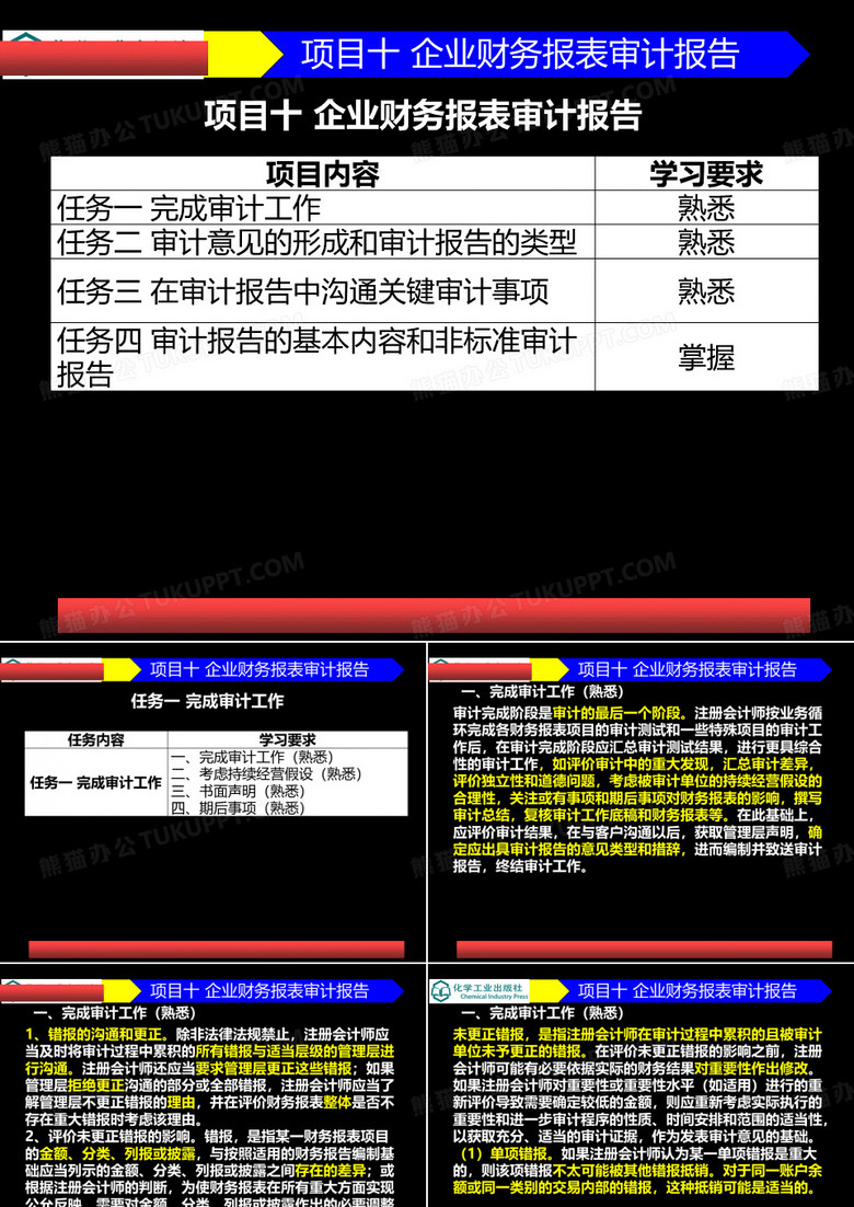 企业财务报表审计报告