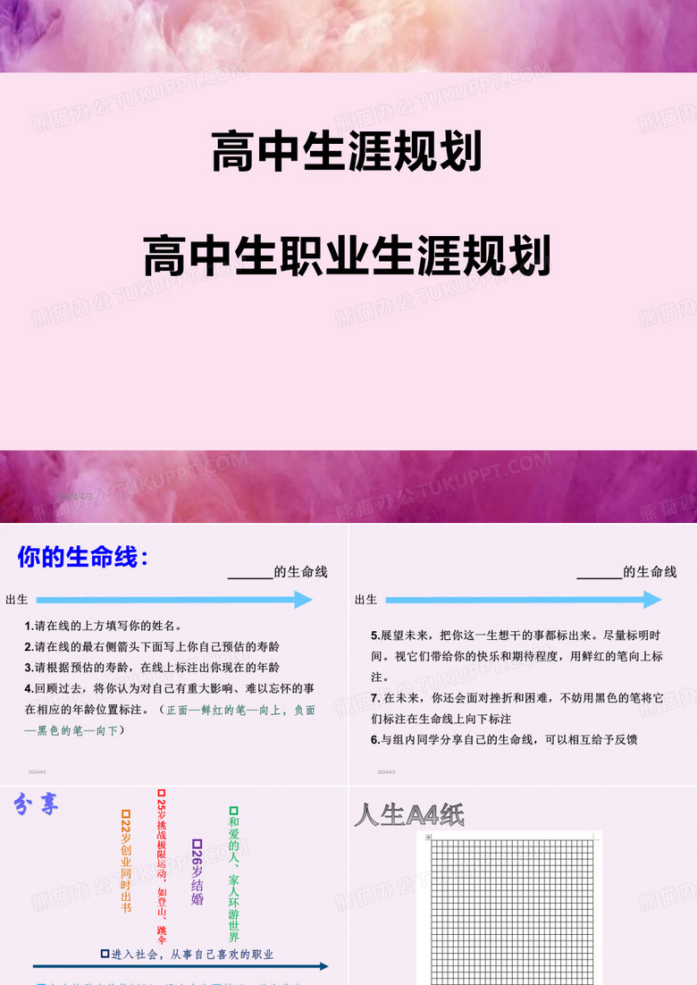 高中生涯规划 课件-高中生职业生涯规划ppt