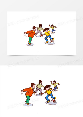 儿童丢沙包游戏场景元素