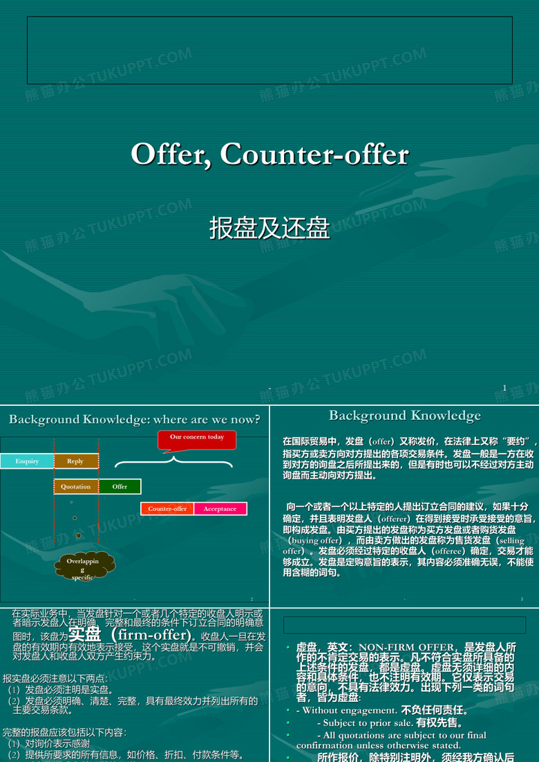 offer&counter-offerPPT课件