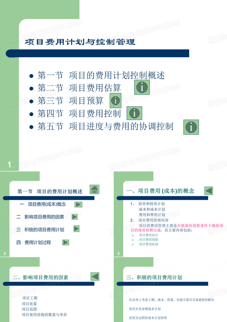 项目费用控制计划