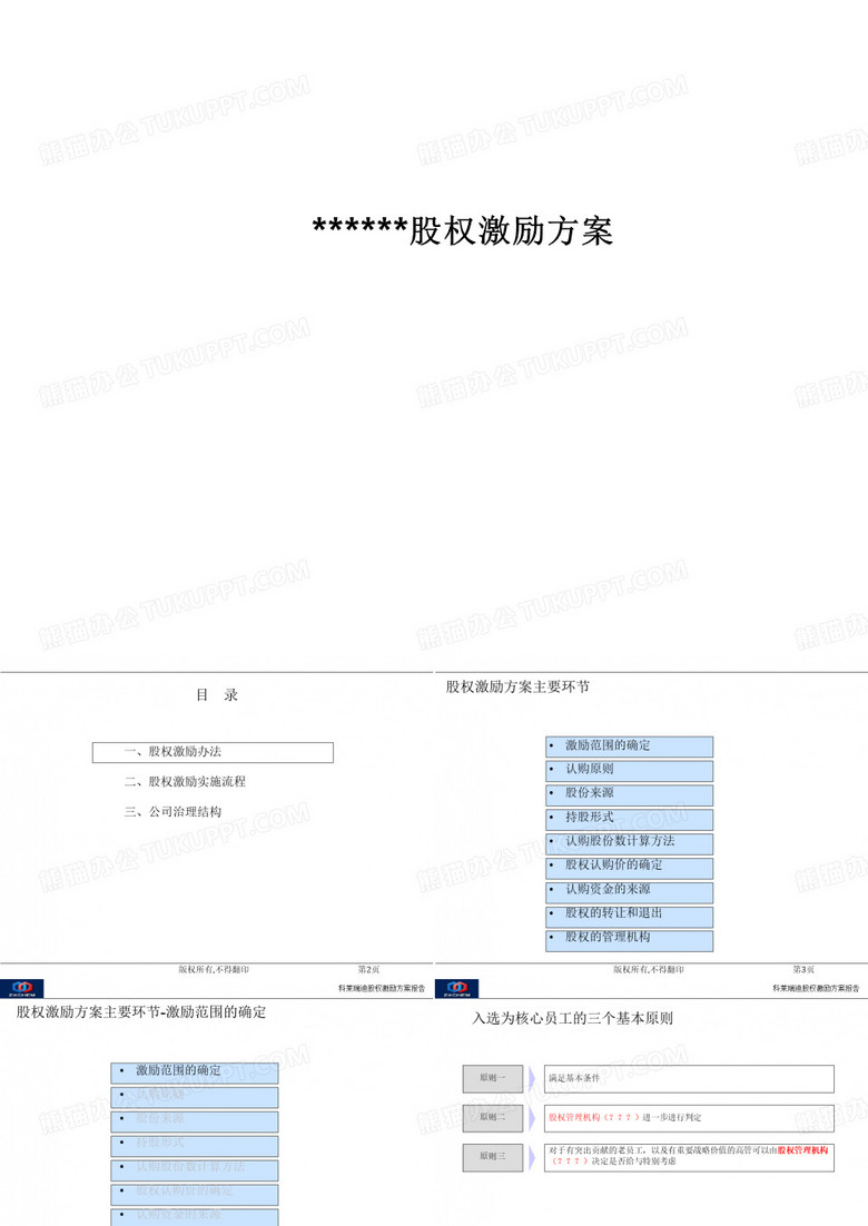 核心员工股权激励方案