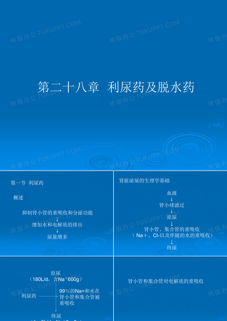 利尿药及脱水药